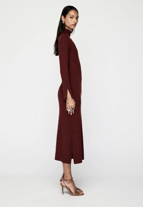 MOS Vela midi dress, burgunder