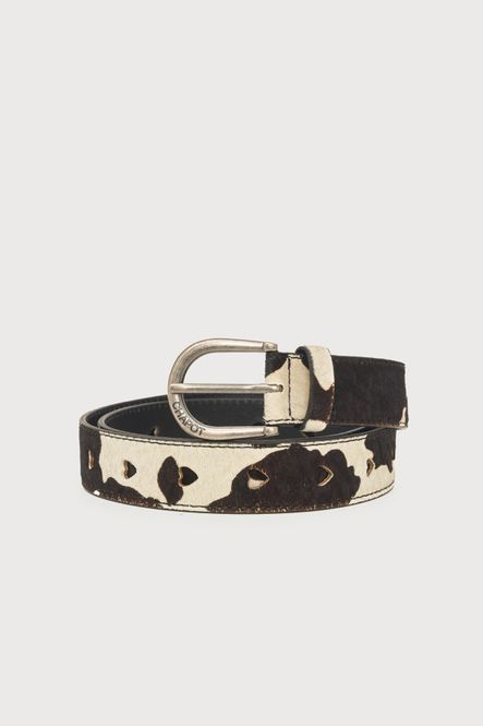 Hovedbilde Fabienne hairy belt cosy black & white