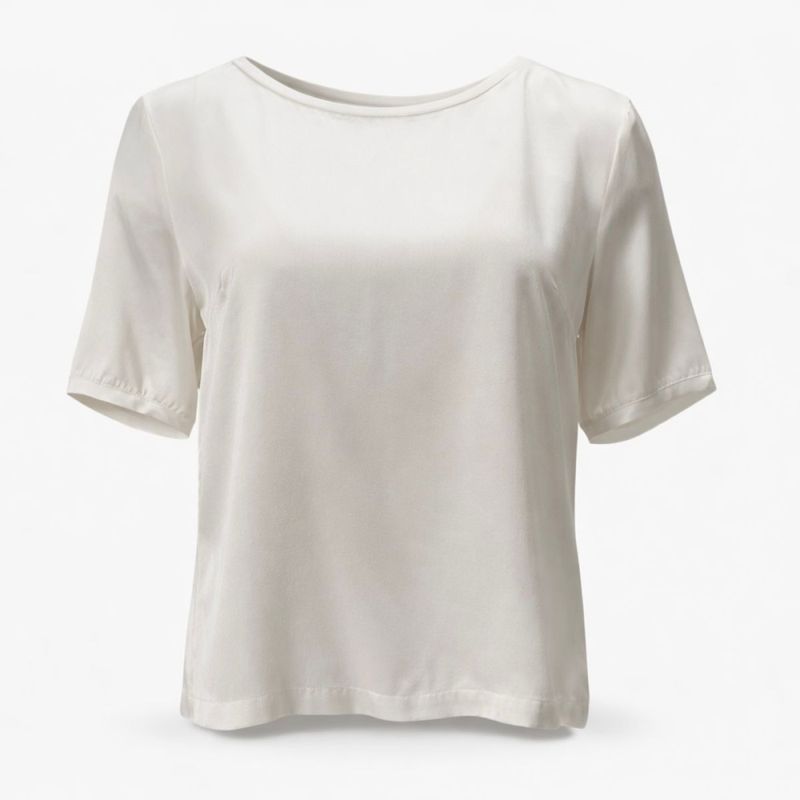 Amuse, Essie kortermet topp, lys rosa, beige eller naturhvit