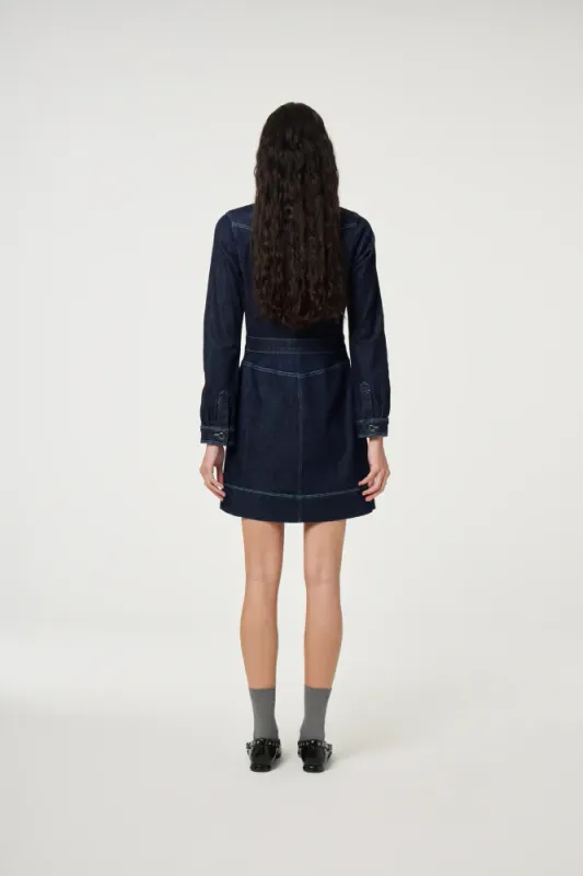 Fabienne, Ruth dress, mørk denim