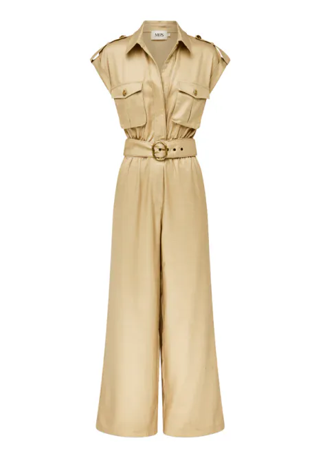 Hovedbilde MOS the label, Rita jump suit, beige eller brun