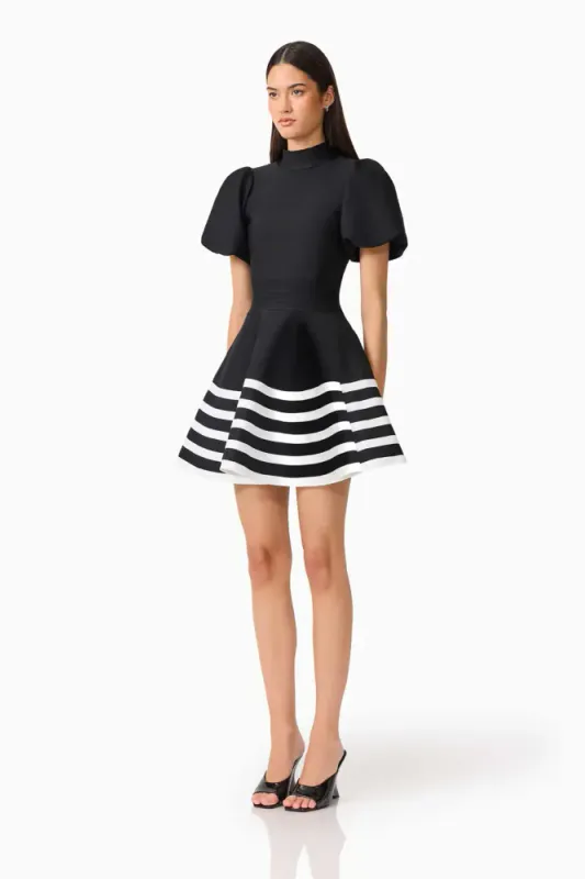 Elliat, Ninette mini dress black & white