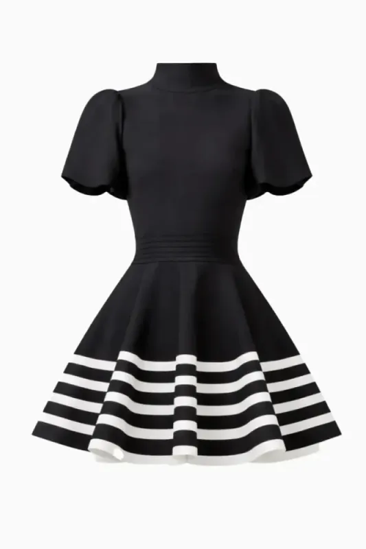 Elliat, Ninette mini dress black & white