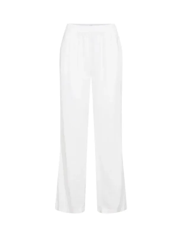 Levete Room, hvit bukse Naja 7,  i linblanding