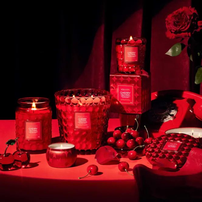 Hovedbilde Voluspa Mini Tin Candle Cherry Gloss