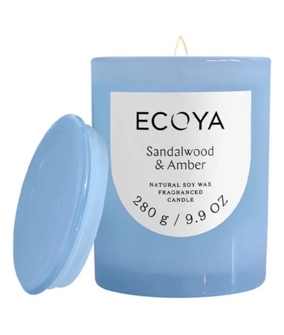Hovedbilde Ecoya Sandalwood and Amber duftlys, 280 g