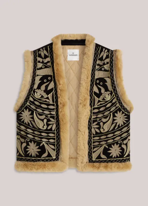 Hovedbilde Summum embroidered vest velours, flerfarget