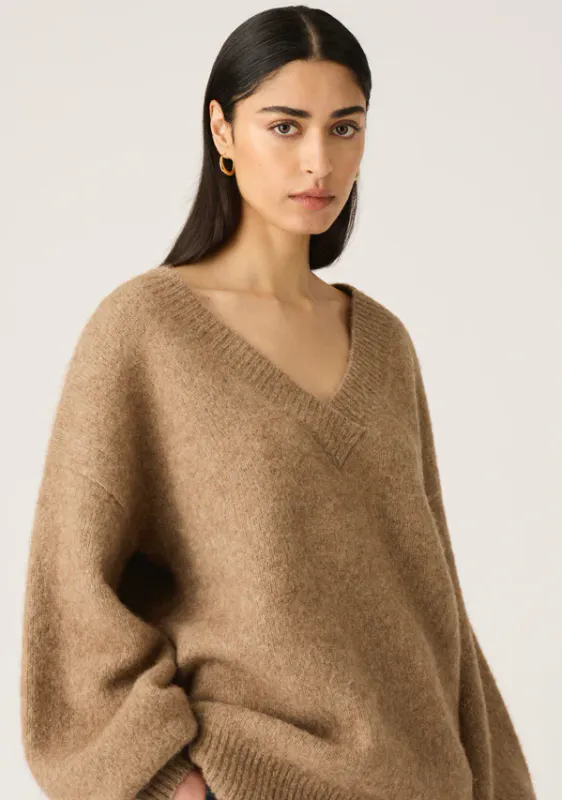 MOS Vesper Knit jumper, brun