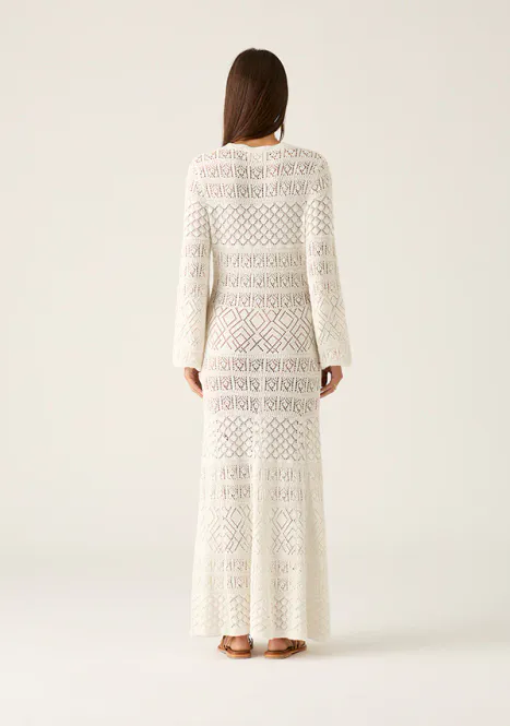 Hovedbilde MOS Bruna Pointelle Long Sleeve, hvit