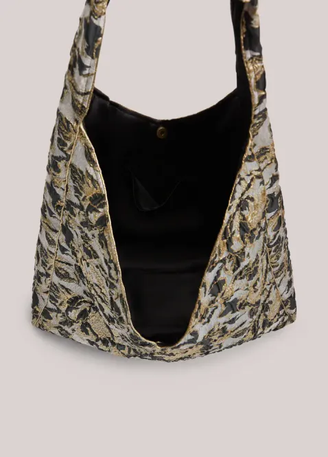Hovedbilde Summum jacquard bag, naturhvit med mønster