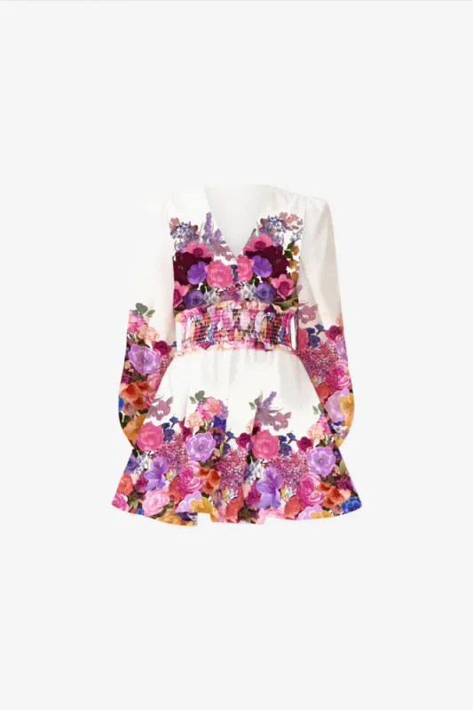 Elliat Alice long sleeve mini dress, multicolor